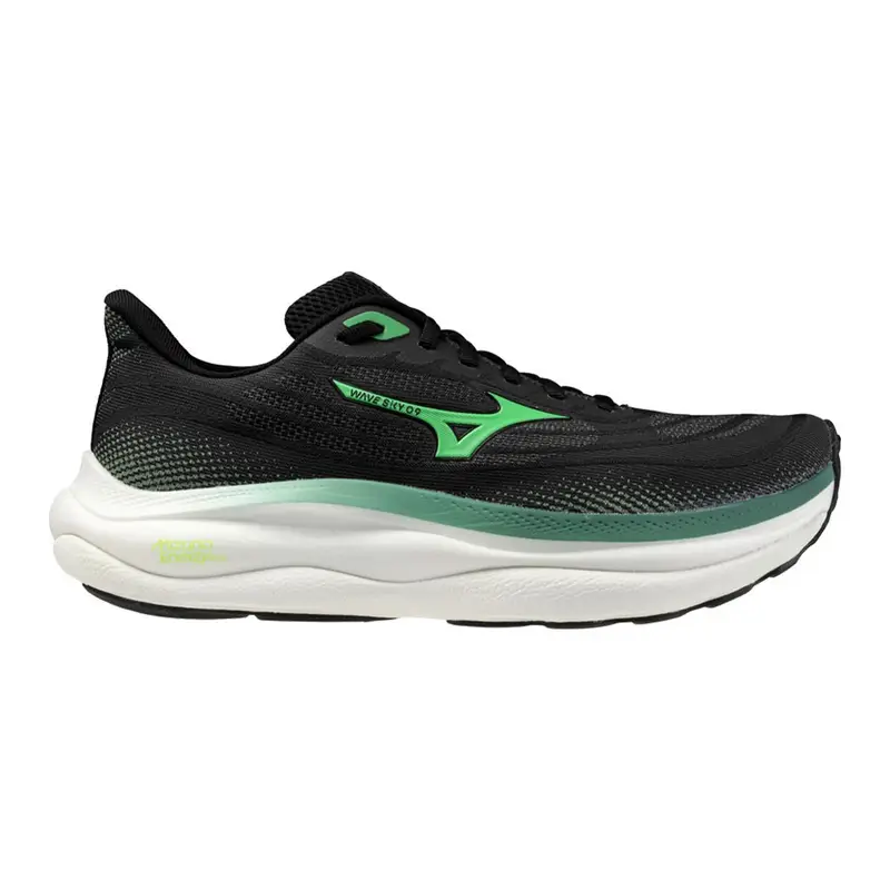 Wave Sky 9 Nero Goblin Verde - Scarpe Running Uomo EUR 43 / UK 9