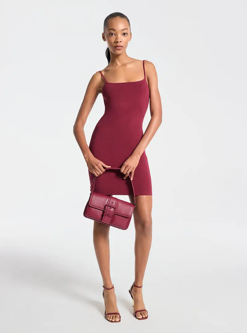 MK Abito in maglia stretch con spalline - Viola - Michael Kors
