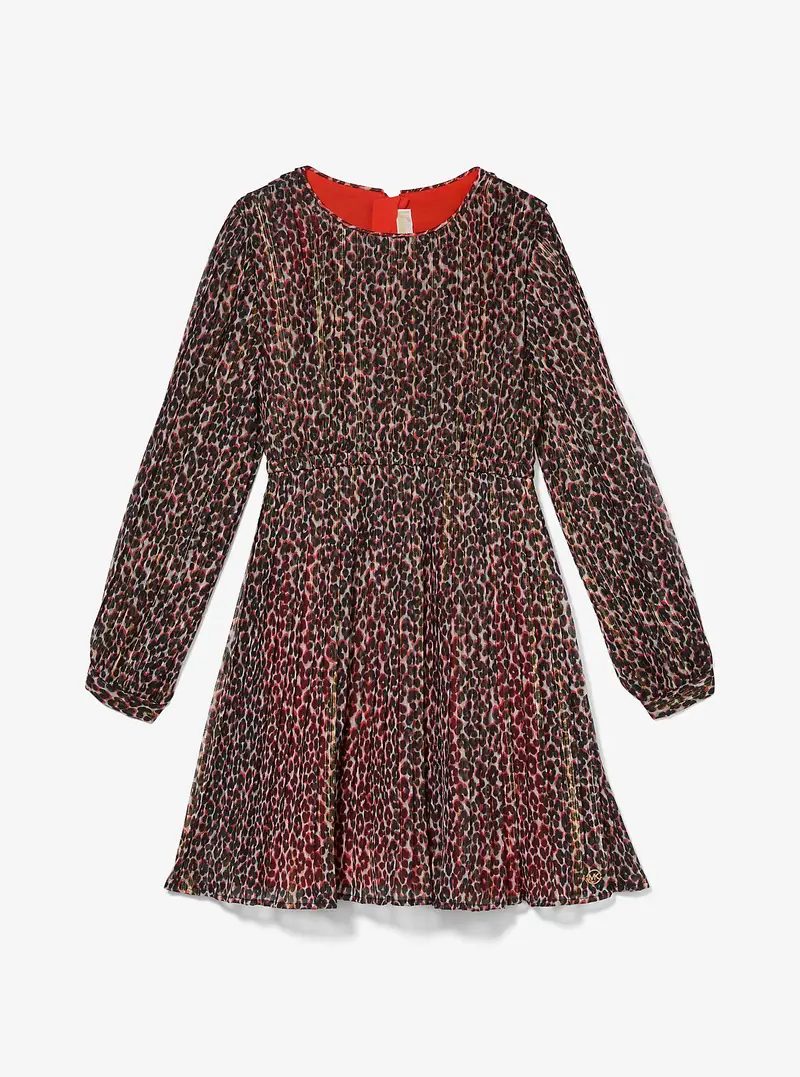 MK Abito leopardato effetto metallizzato - Marrone - Michael Kors miniatura 2