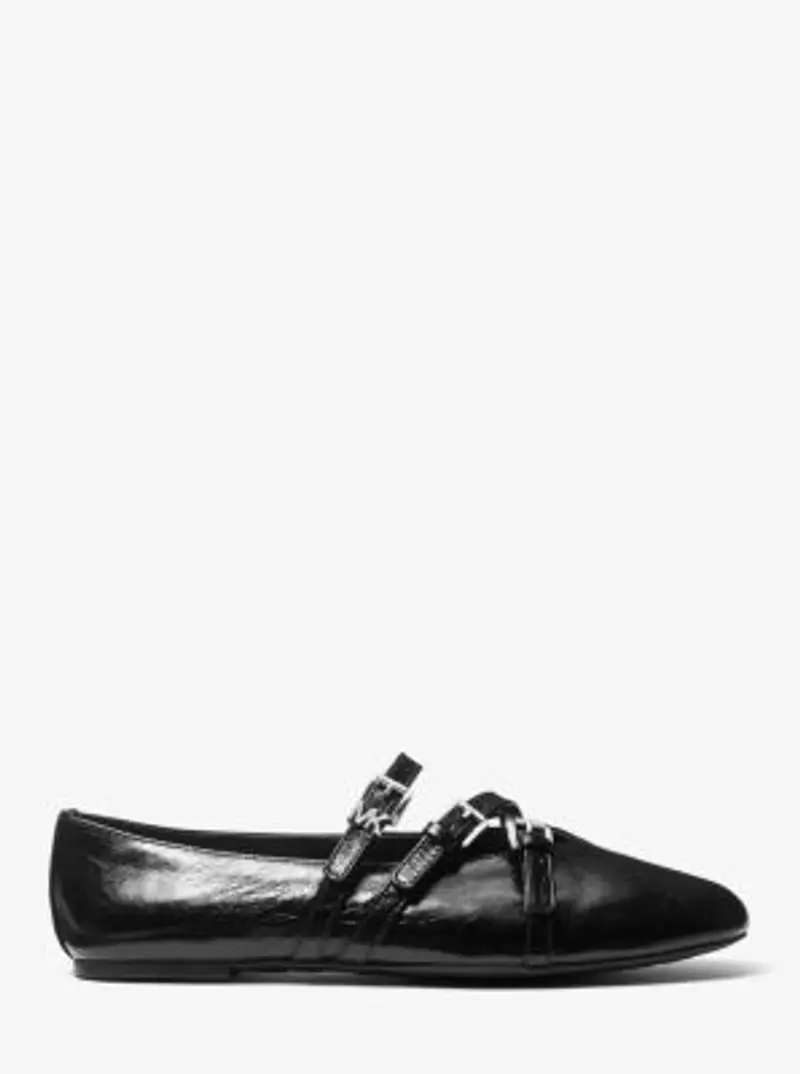 MK Ballerina Indy Flex in pelle - Nero - Michael Kors miniatura 2