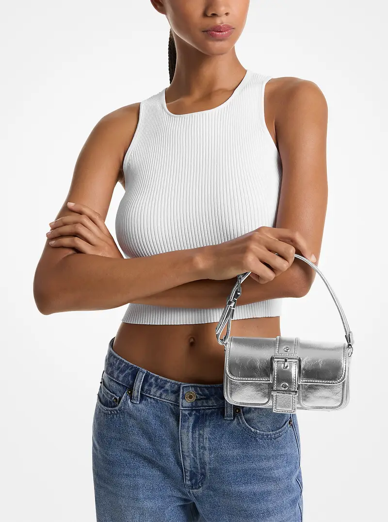 MICHAEL Michael Kors Borsa a spalla Argento 935602 miniatura 3