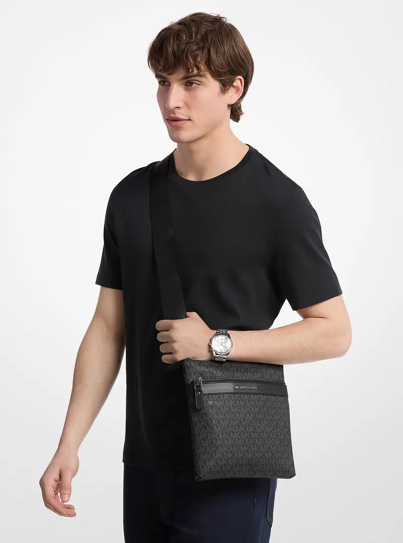 Michael Kors Mens Borsa a tracolla Nero 936454 miniatura 2