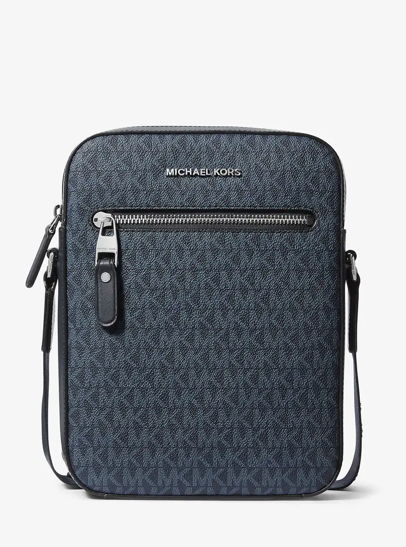 MK Borsa da viaggio Varick con logo - Blu - Michael Kors