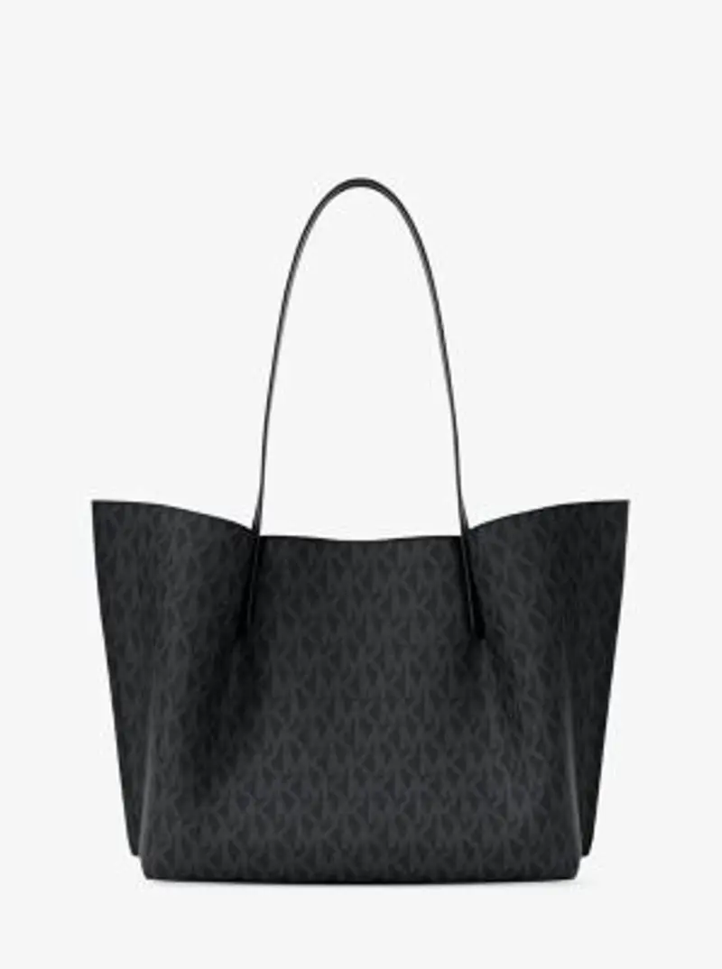 MK Borsa tote Emilia grande con stampa logo - Nero - Michael Kors miniatura 2