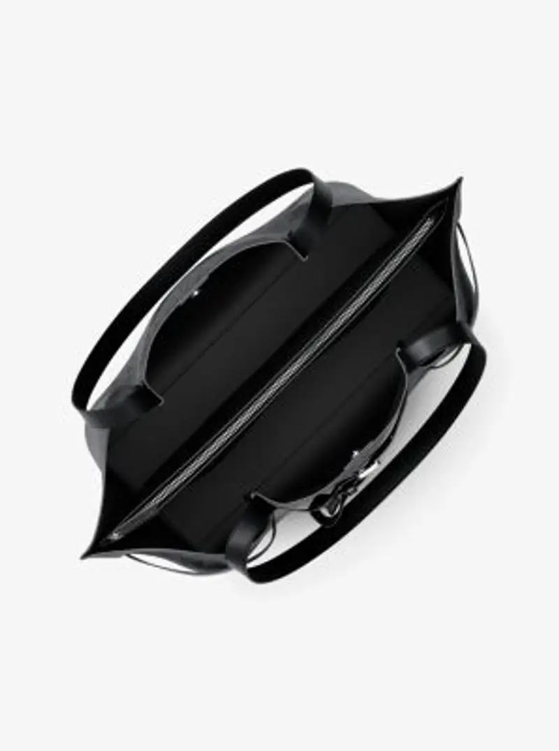 MK Borsa tote Emilia grande con stampa logo - Nero - Michael Kors miniatura 3