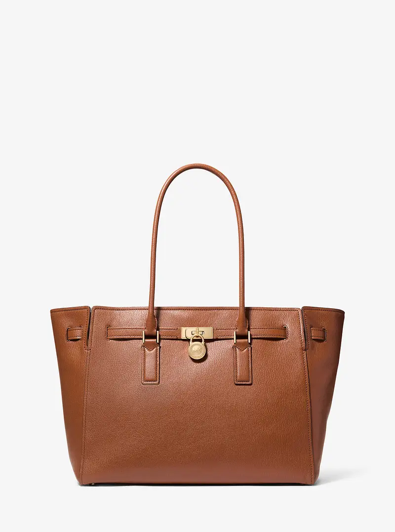 MK Borsa tote Hamilton Moderne grande in pelle - Marrone - Michael Kors