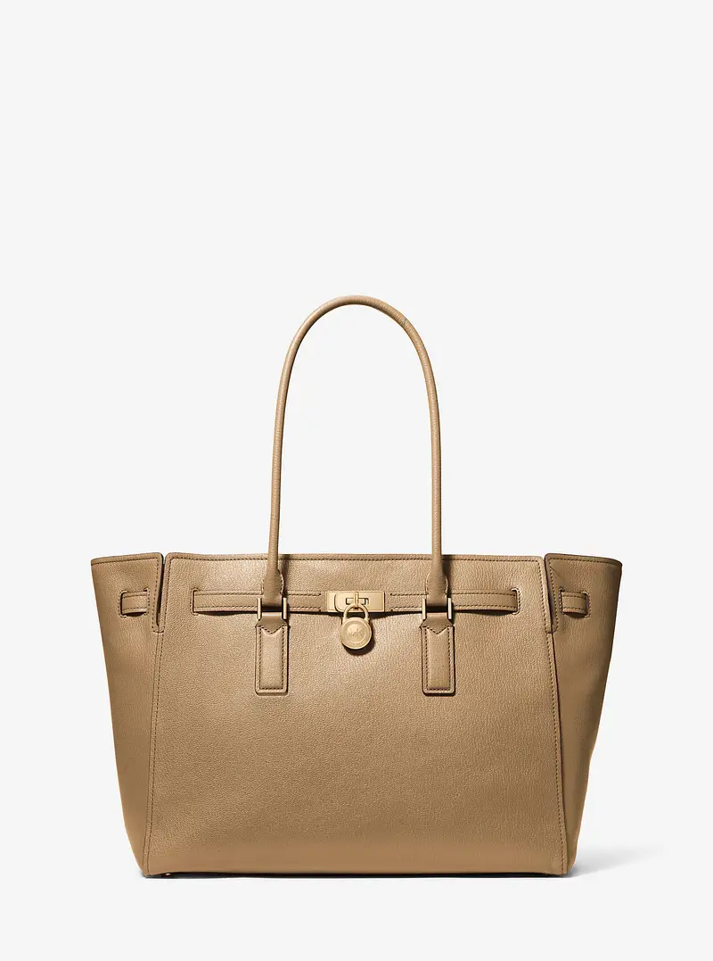 MK Borsa tote Hamilton Moderne grande in pelle - Naturale - Michael Kors
