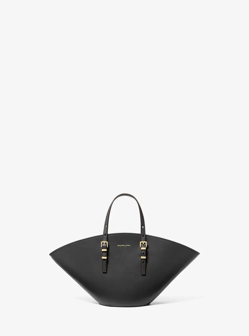 MK Borsa tote Isa piccola in pelle - Nero - Michael Kors