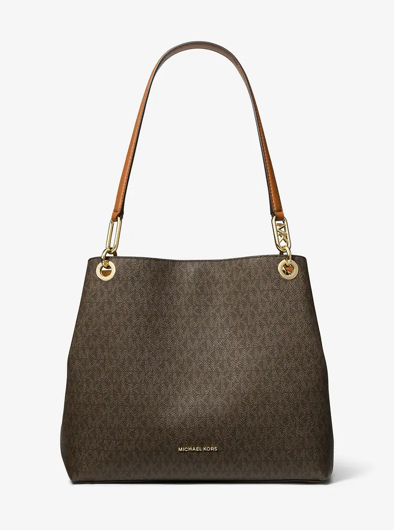 MK Borsa tote Kensington grande con logo - Marrone - Michael Kors