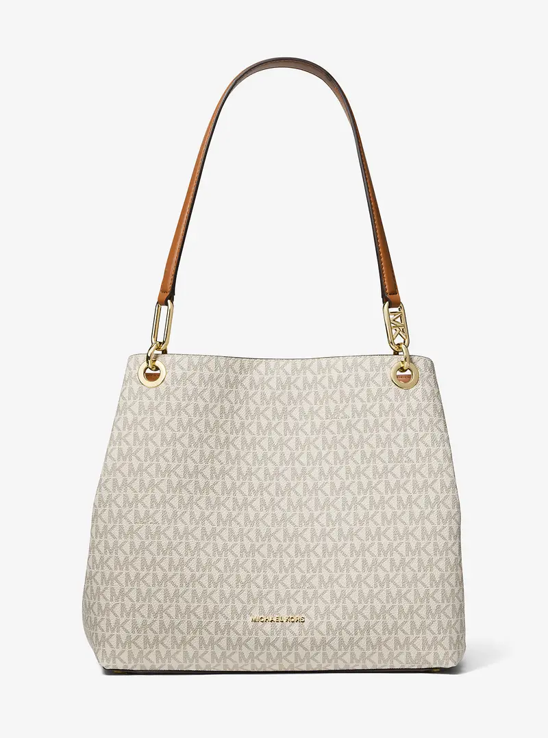 MK Borsa tote Kensington grande con logo - Naturale - Michael Kors