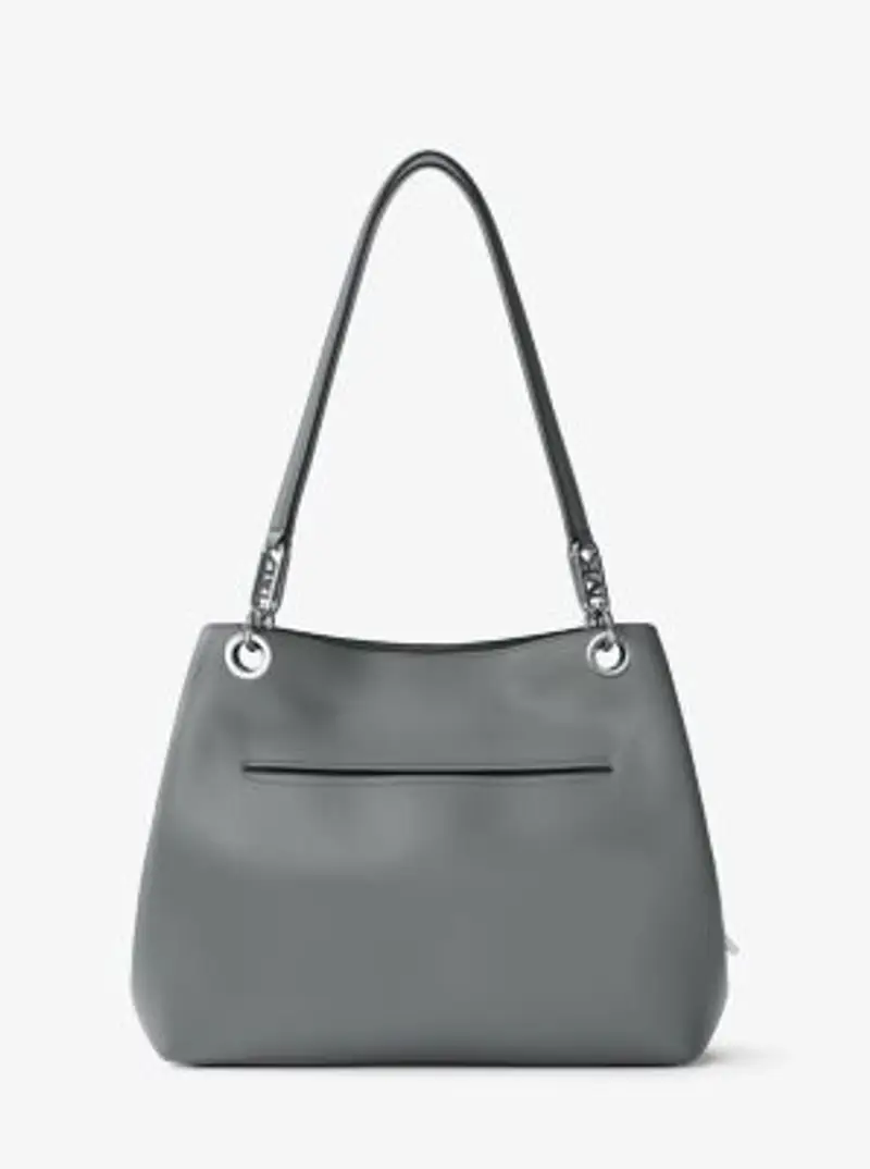 MK Borsa tote Kensington grande in pelle martellata - Grigio - Michael Kors miniatura 2