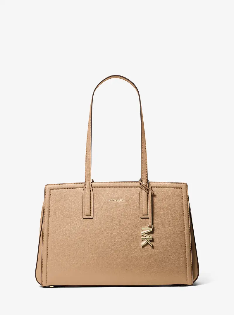 MK Borsa tote Laila media in pelle - Naturale - Michael Kors