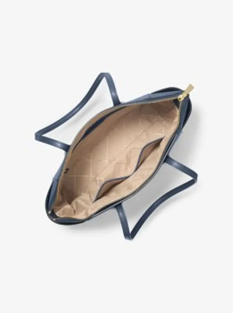 MK Borsa tote Marilyn media in pelle Saffiano - Blu - Michael Kors miniatura 2