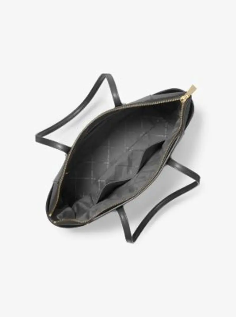 MK Borsa tote Marilyn media in pelle Saffiano - Nero - Michael Kors miniatura 3