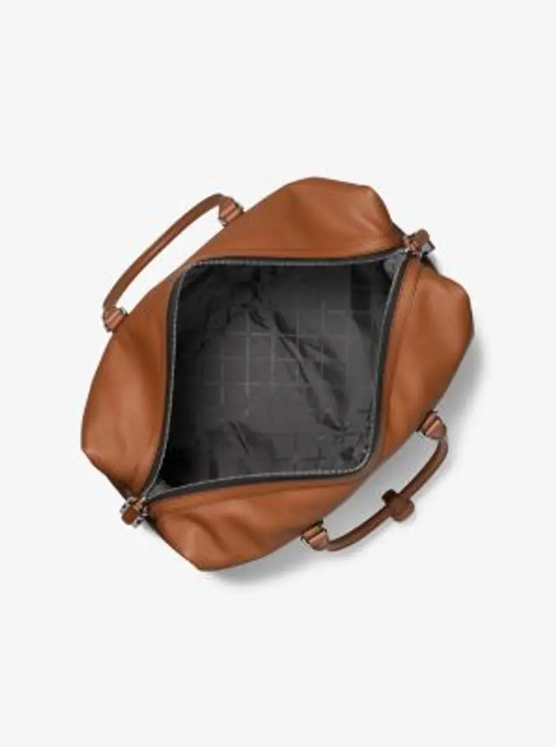 MK Borsone Hudson in pelle - Marrone - Michael Kors miniatura 2