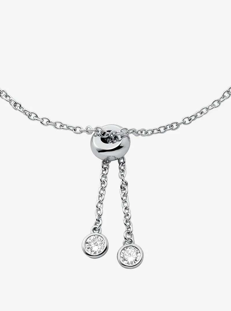 MK Bracciale con cursore in argento sterling con placcatura in metallo prezioso - Argento - Michael Kors miniatura 2