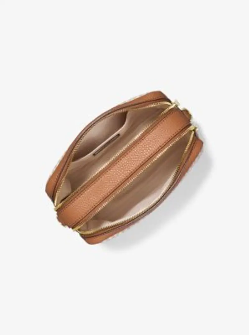 MK Camera bag a tracolla Bryant media con logo - Naturale - Michael Kors miniatura 3