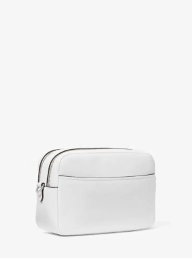 MK Camera bag a tracolla Bryant media in pelle martellata - Bianco - Michael Kors miniatura 3
