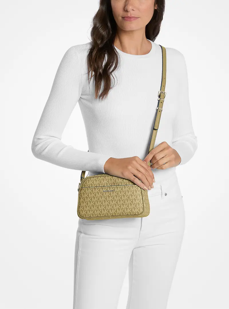 MK Camera bag a tracolla Jet Set piccola con logo - Verde - Michael Kors miniatura 2