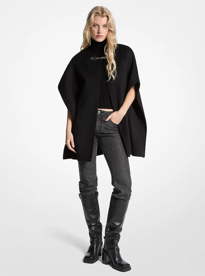 MK Cappa double-face in misto lana - Nero - Michael Kors