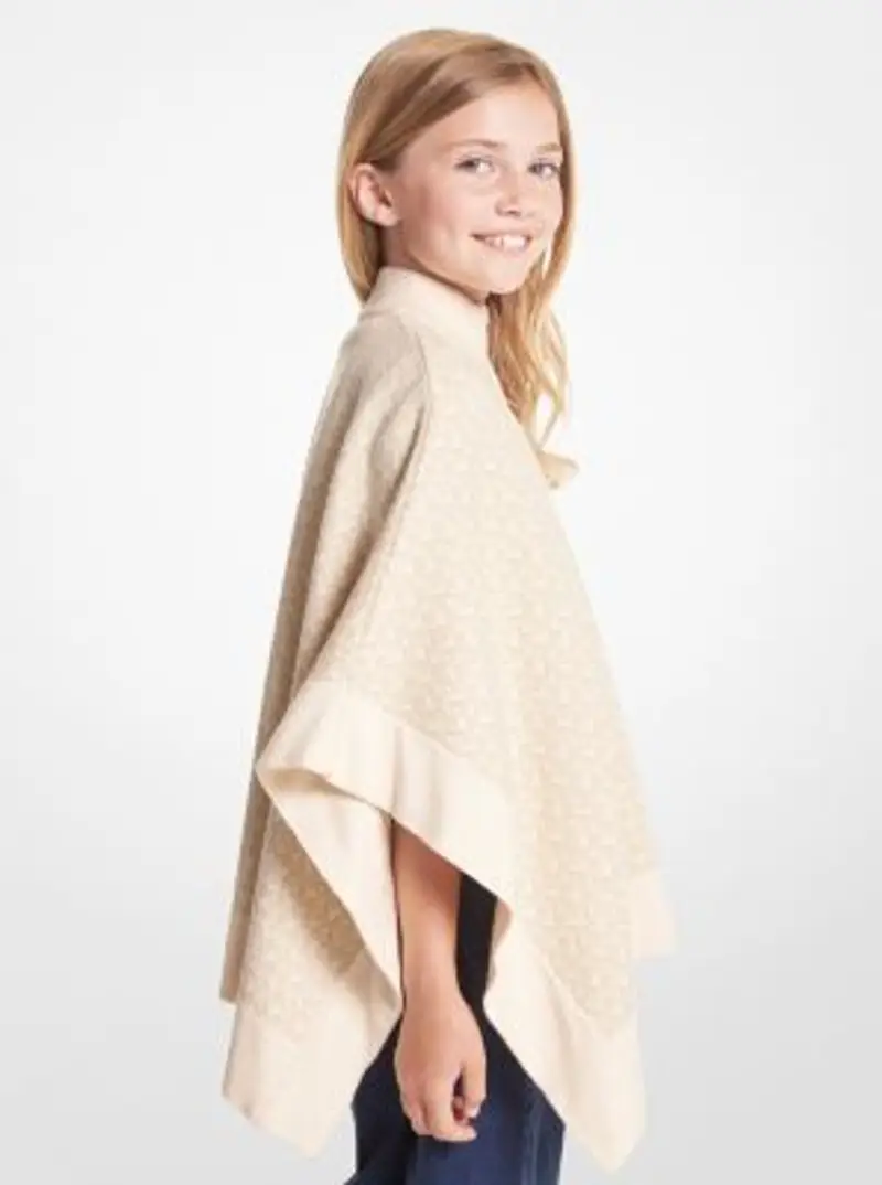 MK Cappa lavorata a maglia con logo metallizzato - Naturale - Michael Kors miniatura 2