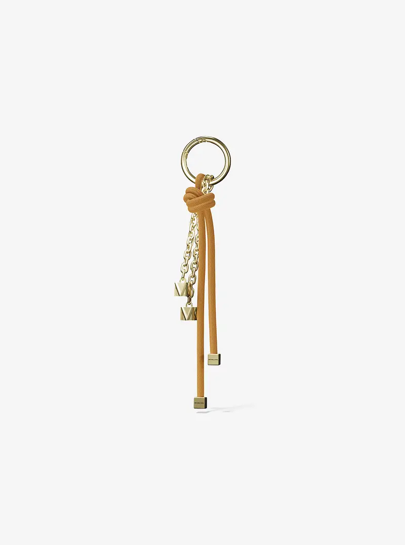 MK Ciondolo da borsa in tonalità oro con cordoncino - Giallo - Michael Kors