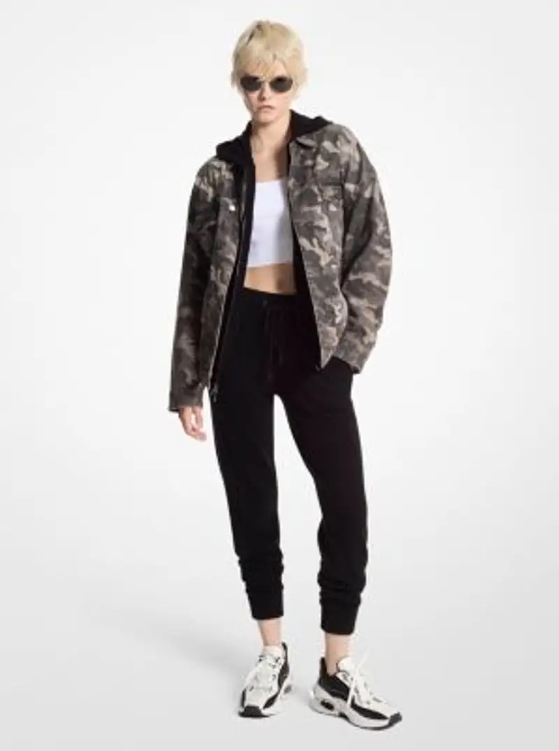 MK Joggers in misto lana e cashmere - Nero - Michael Kors miniatura 2