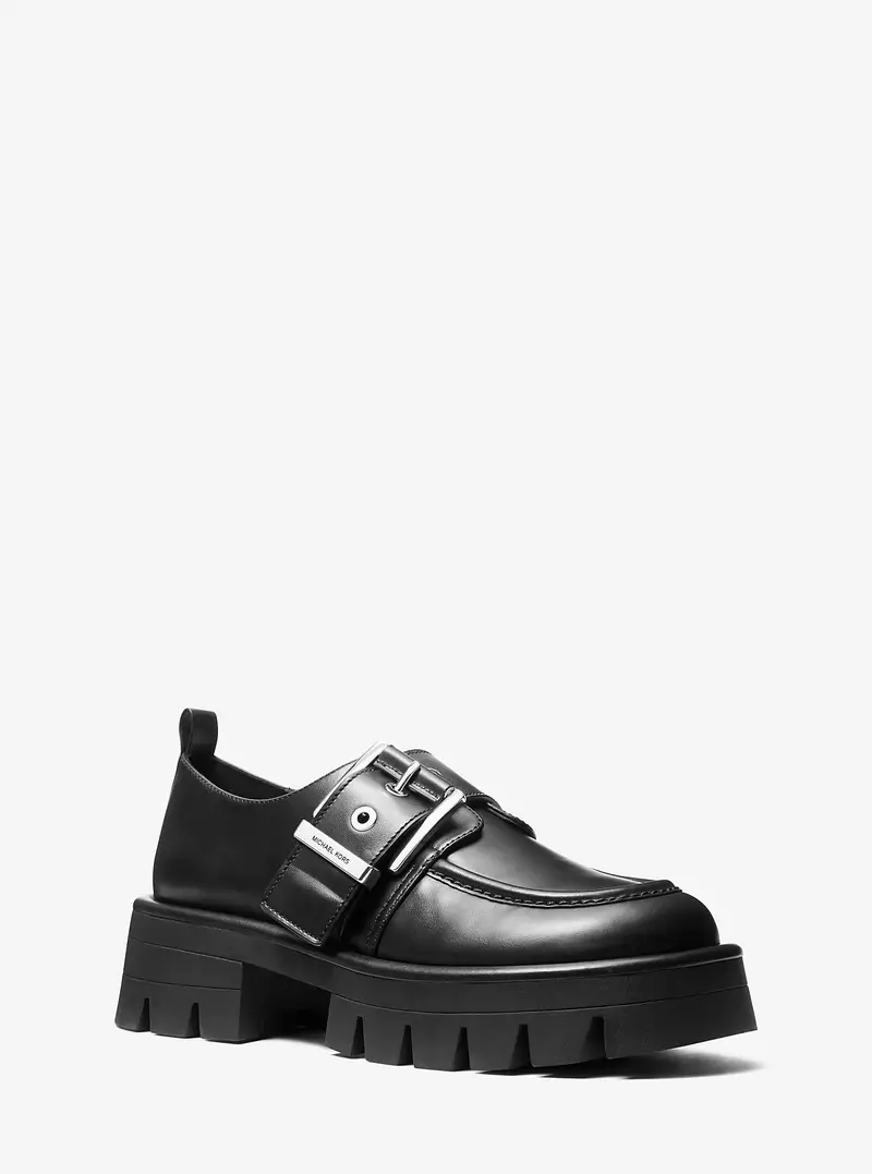 MK Loafer in pelle Colby - Nero - Michael Kors miniatura 2