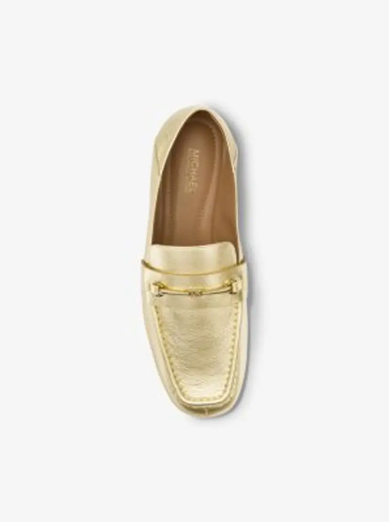 MK Loafer Lena in pelle metallizzata - Oro - Michael Kors miniatura 2