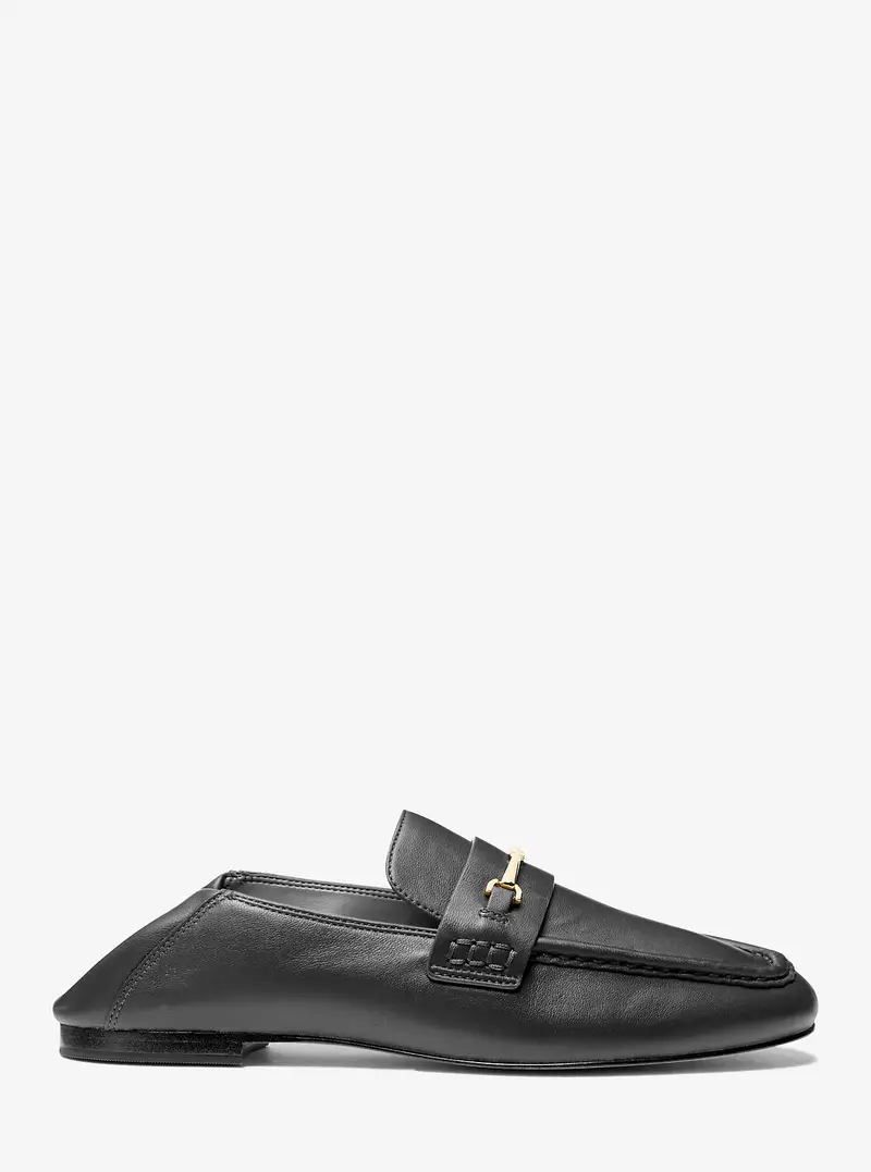 MK Loafer Lena in pelle - Nero - Michael Kors miniatura 3