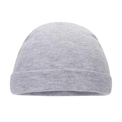 MK MATT KEELY - Cappellini per Neonati, in Cotone, 0-3 Mesi, Navy + Grigio Chiaro + Bianco miniatura 2