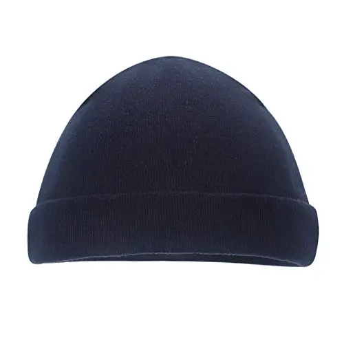 MK MATT KEELY - Cappellini per Neonati, in Cotone, 0-3 Mesi, Navy + Grigio Chiaro + Bianco miniatura 3