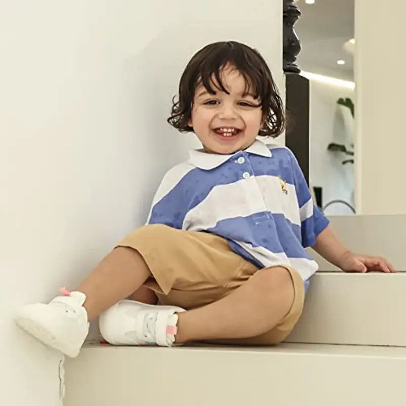 MK MATT KEELY Scarpe Bambina per Primi Passi in Morbida Pelle Unisex Scarpine Neonato Sneakers con Fondo Morbido miniatura 3