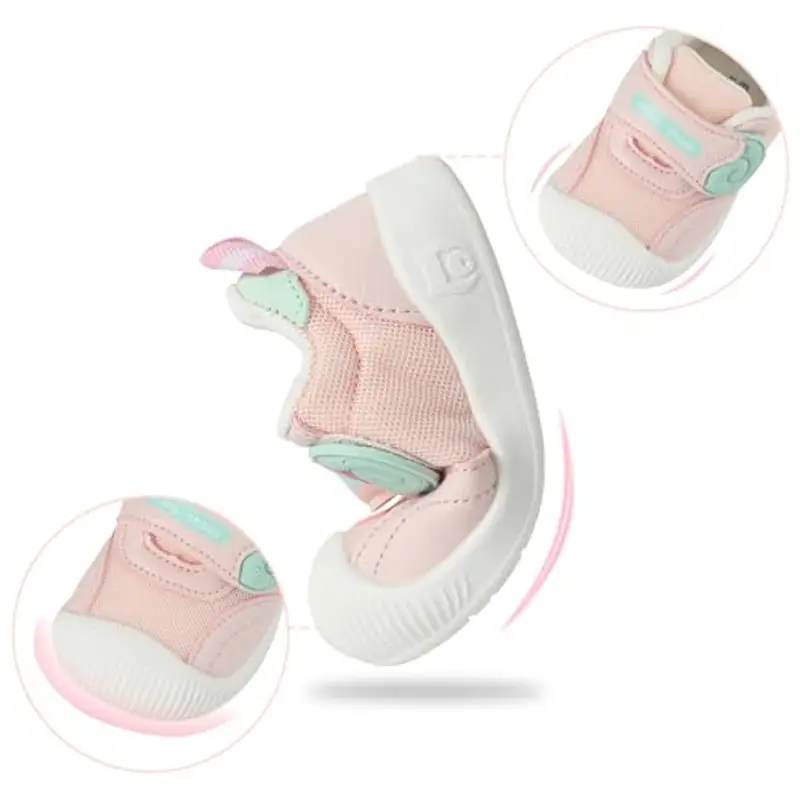 MK MATT KEELY Scarpe Neonato Scarpine Primi Passi Bambino Neonata Maglia Traspirante con Suole Gomma miniatura 3
