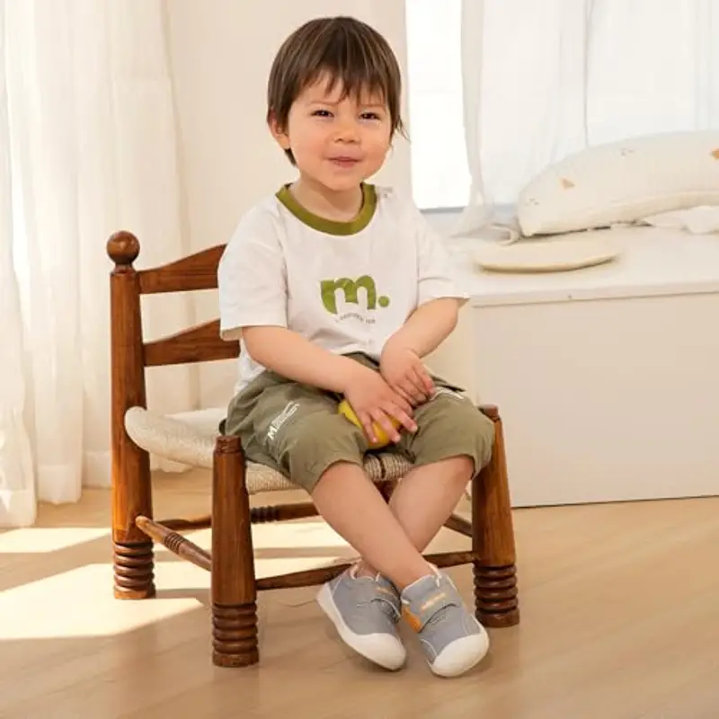 MK MATT KEELY Scarpe Neonato Scarpine Primi Passi Bambino Neonata Maglia Traspirante con Suole Gomma Antiscivolo, Grigio, EU 24 miniatura 3