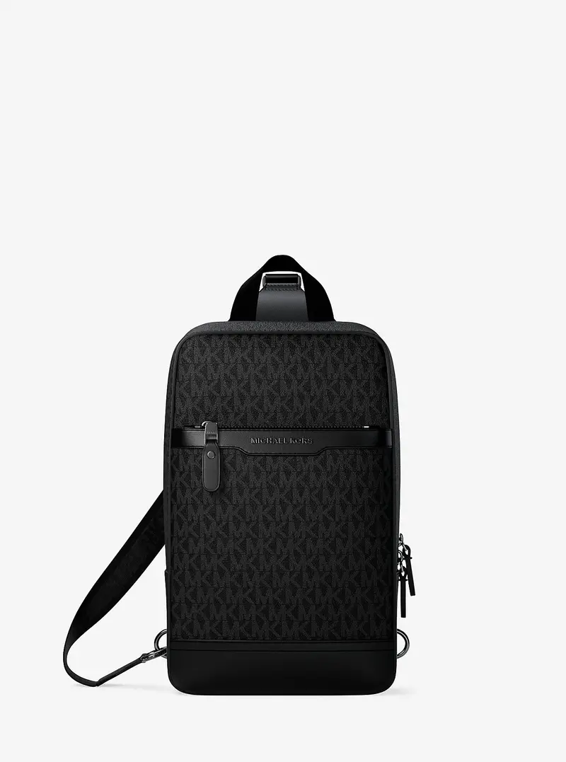 MK Monospalla da viaggio Hudson con logo - Nero - Michael Kors
