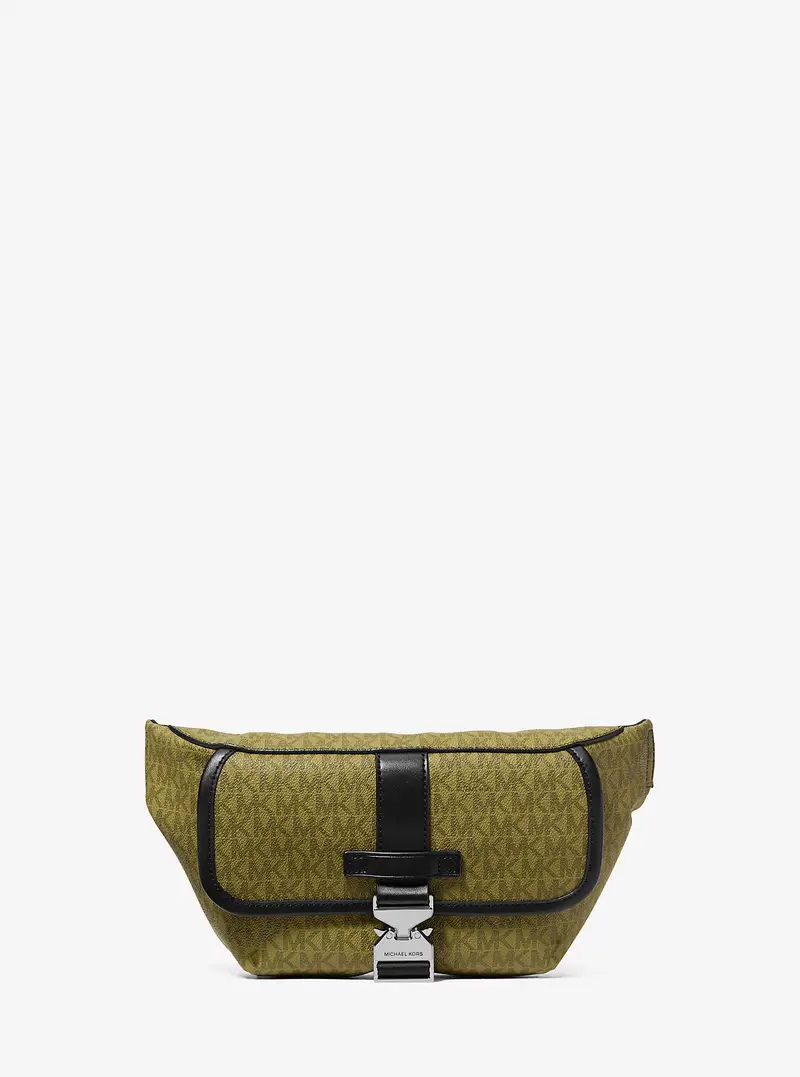 MK Monospalla Hudson con logo - Verde - Michael Kors