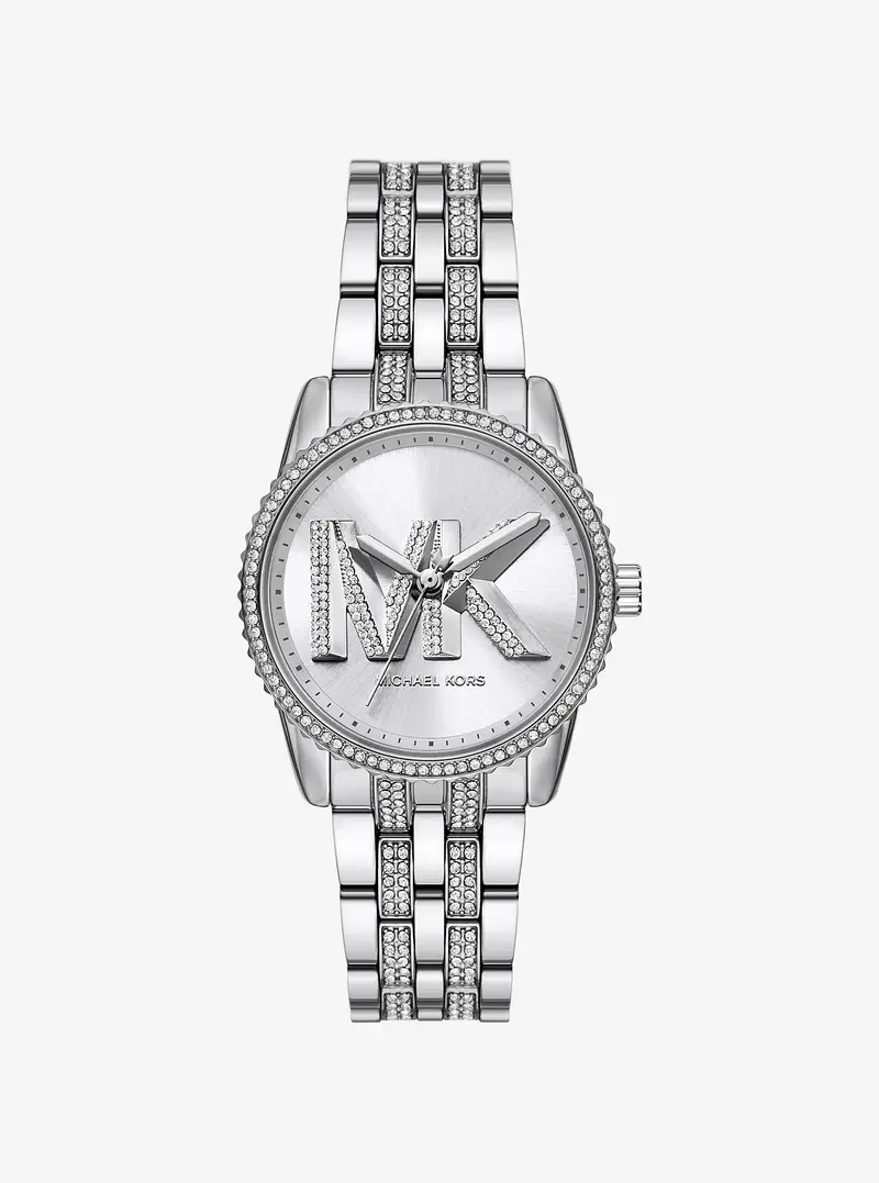 MK Orologio Bryant mini tonalità argento con pavé e logo - Argento - Michael Kors