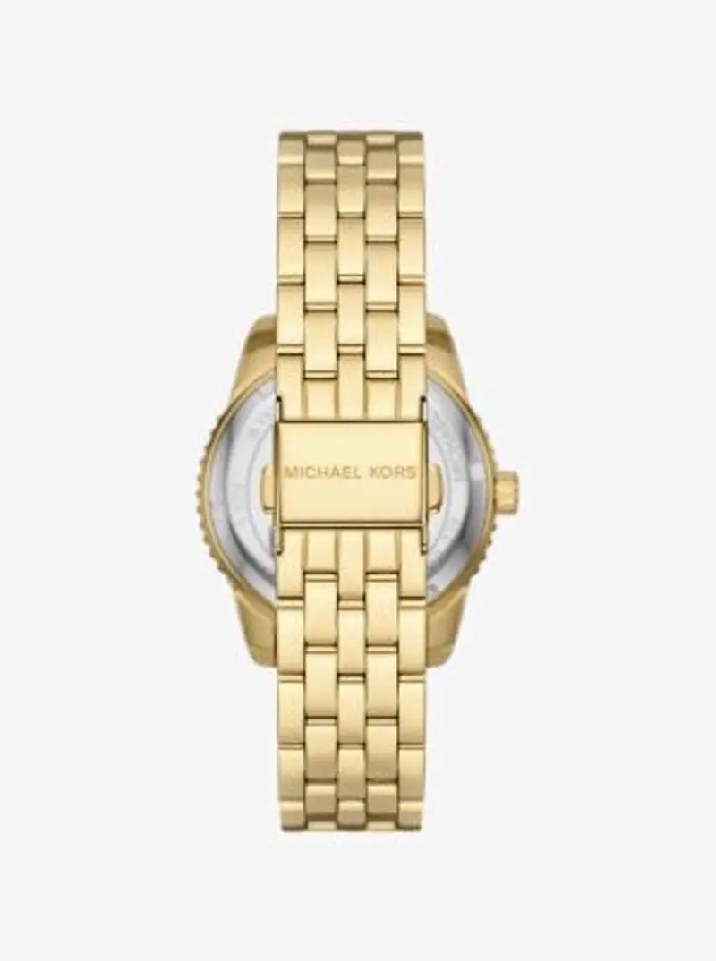 MK Orologio Bryant mini tonalità oro con pavé e logo - Oro - Michael Kors miniatura 2