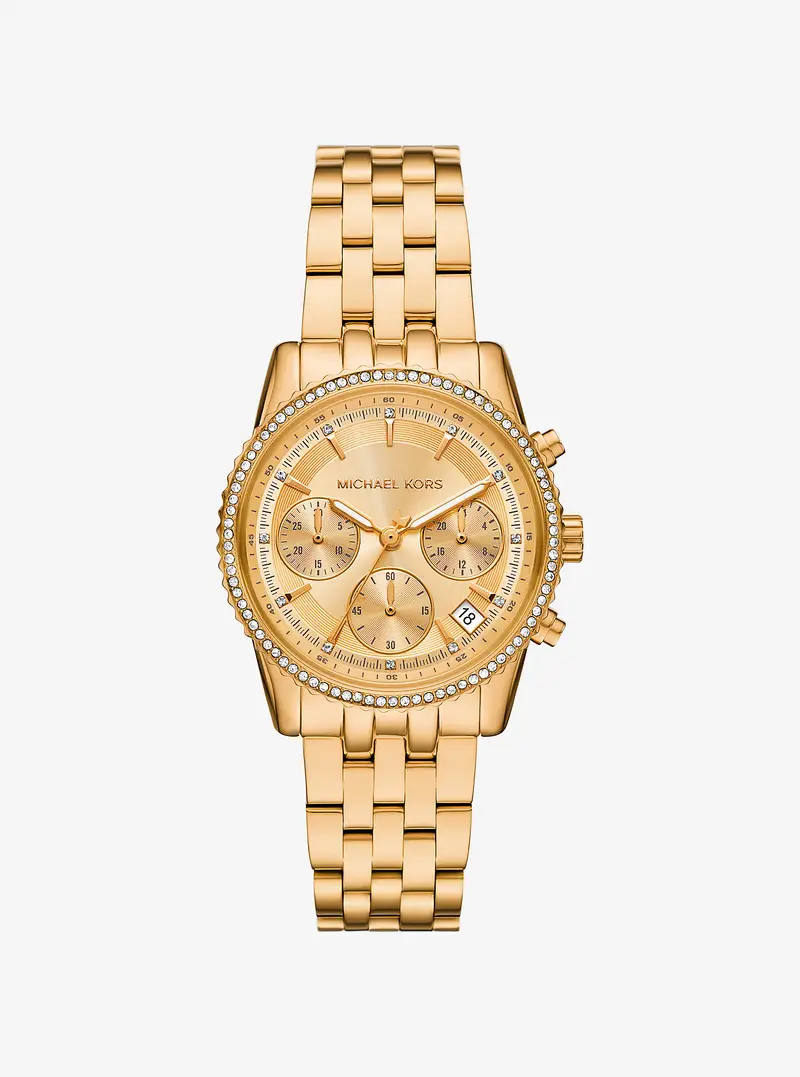 MK Orologio Bryant mini tonalità oro con pavé - Oro - Michael Kors