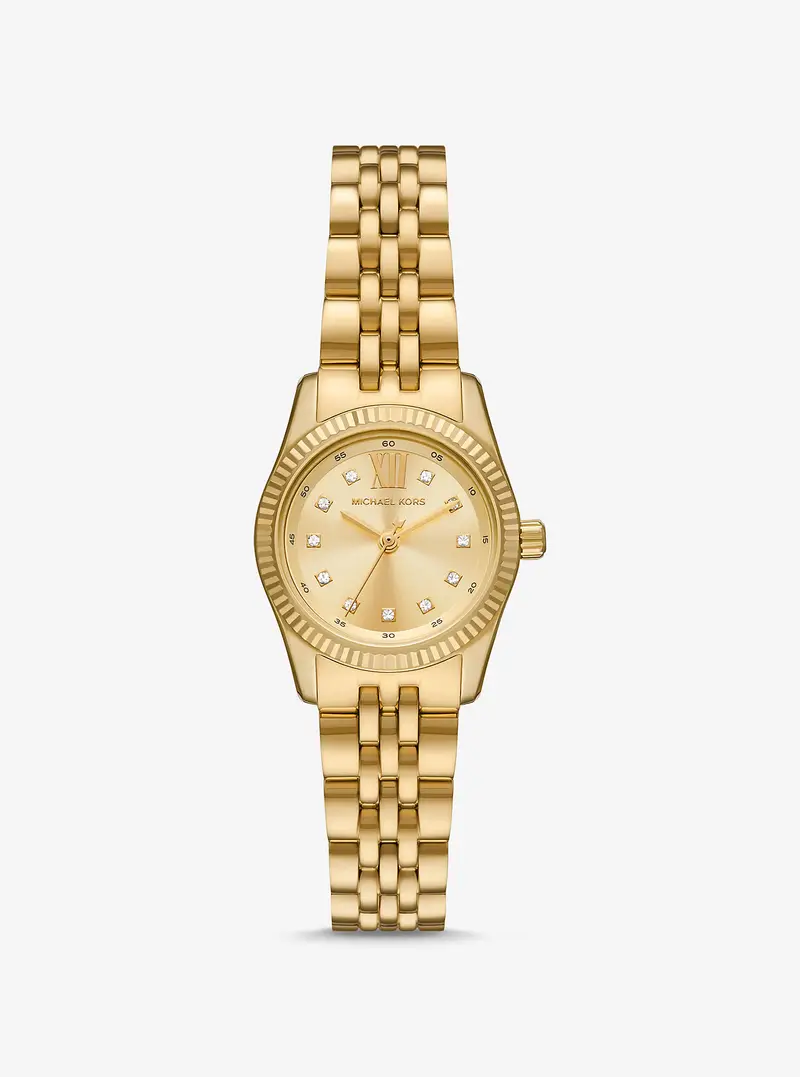 MK Orologio Lexington Petite tonalità oro con pavé - Oro - Michael Kors