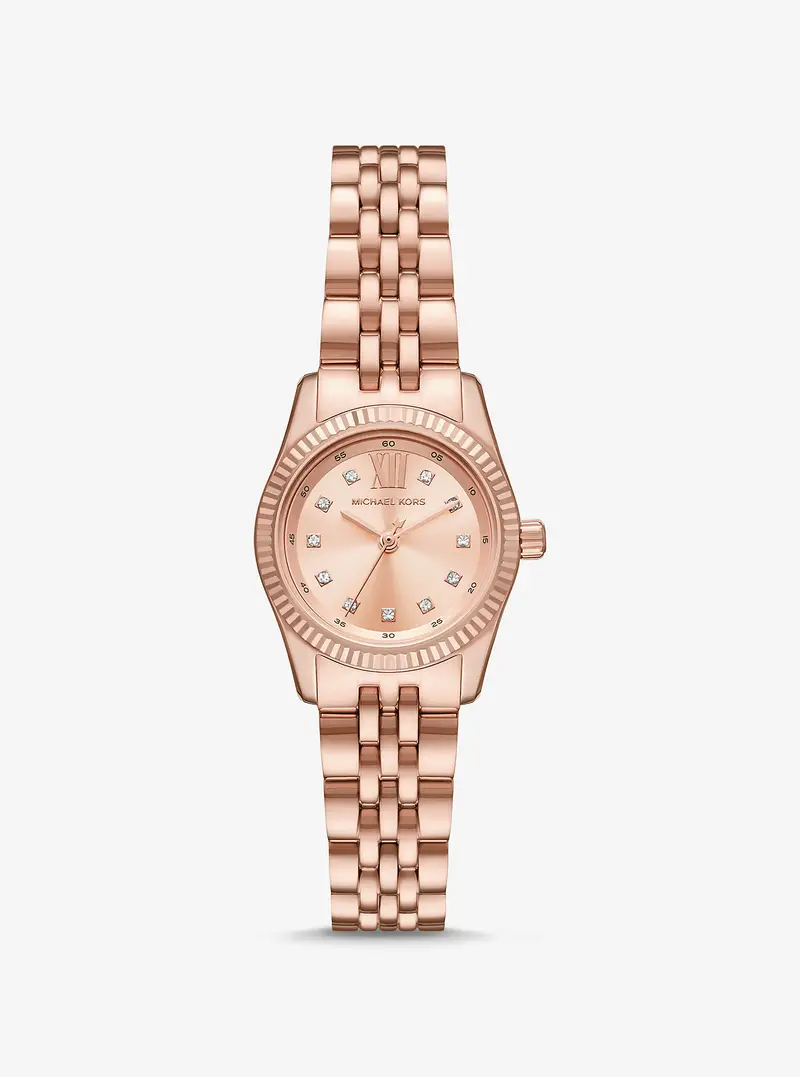 MK Orologio Lexington Petite tonalità oro rosa con pavé - Oro Rosa - Michael Kors