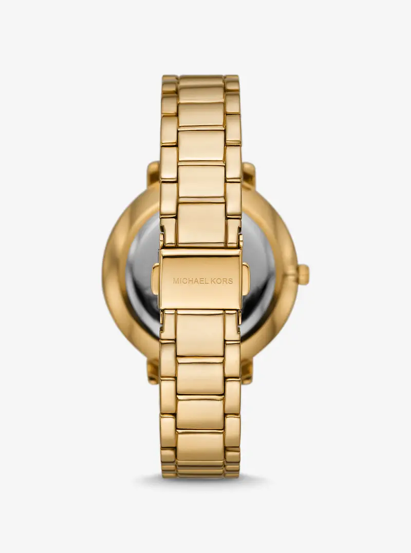 MK Orologio Pyper in tonalità oro con pavé e logo - Oro - Michael Kors miniatura 2