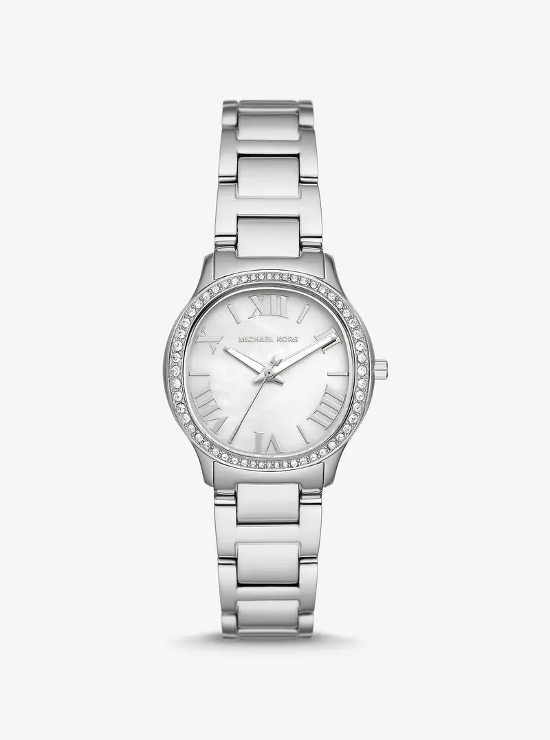 MK Orologio Sage mini tonalità argento con pavé - Argento - Michael Kors