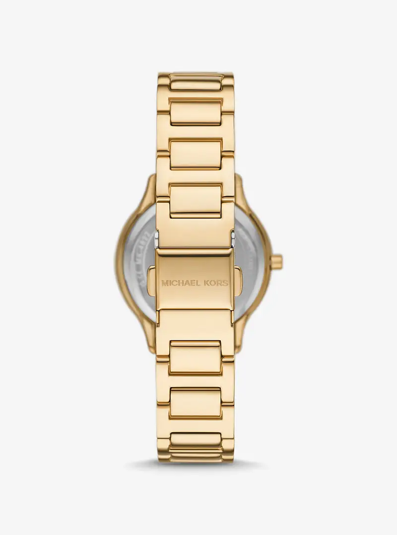 MK Orologio Sage mini tonalità oro con pavé - Oro - Michael Kors miniatura 2