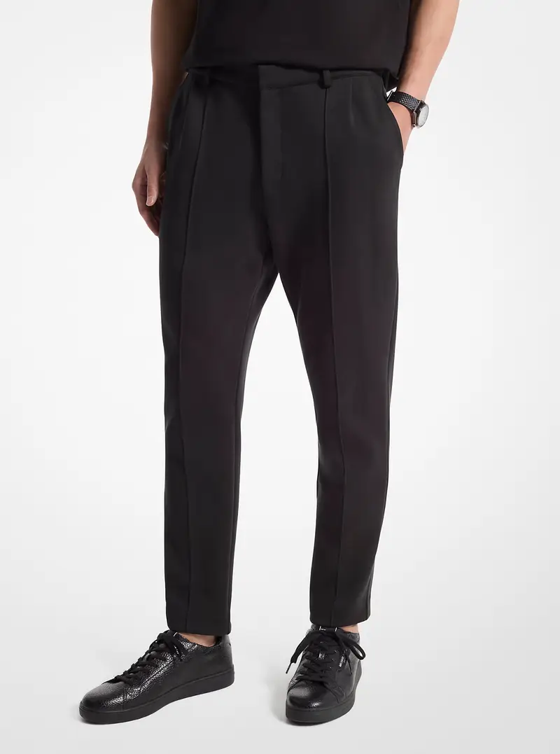 MK Pantalone in misto cotone - Nero - Michael Kors