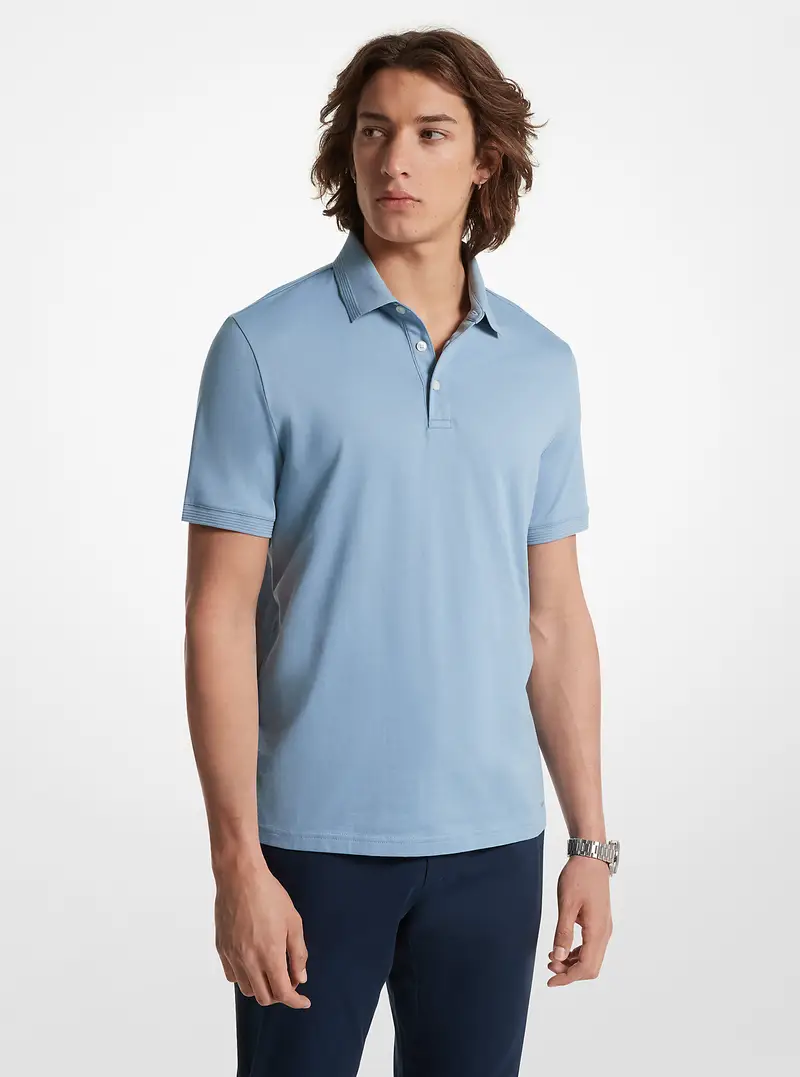Michael Kors Mens Polo Blu 1884296