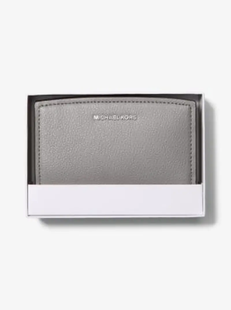 MK Portafoglio Bryant medio in pelle martellata - Grigio - Michael Kors miniatura 2