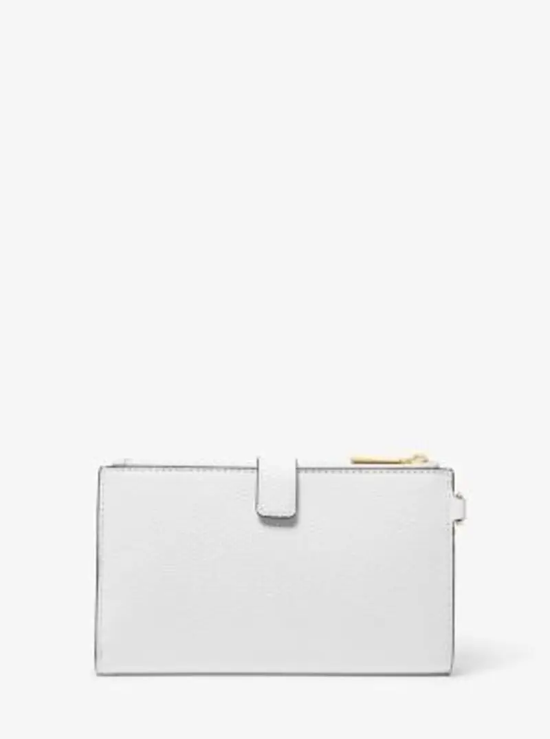 MK Portafoglio per smartphone Adele in pelle martellata - Bianco - Michael Kors miniatura 2