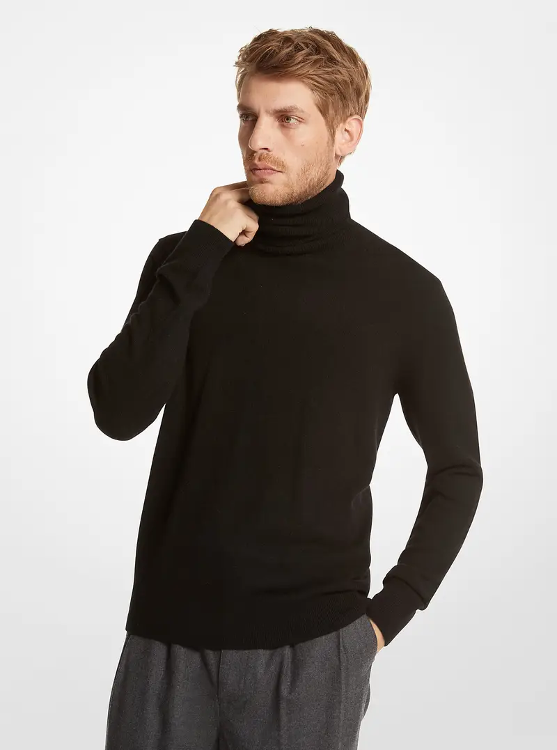 MK Pullover dolcevita in cashmere - Nero - Michael Kors